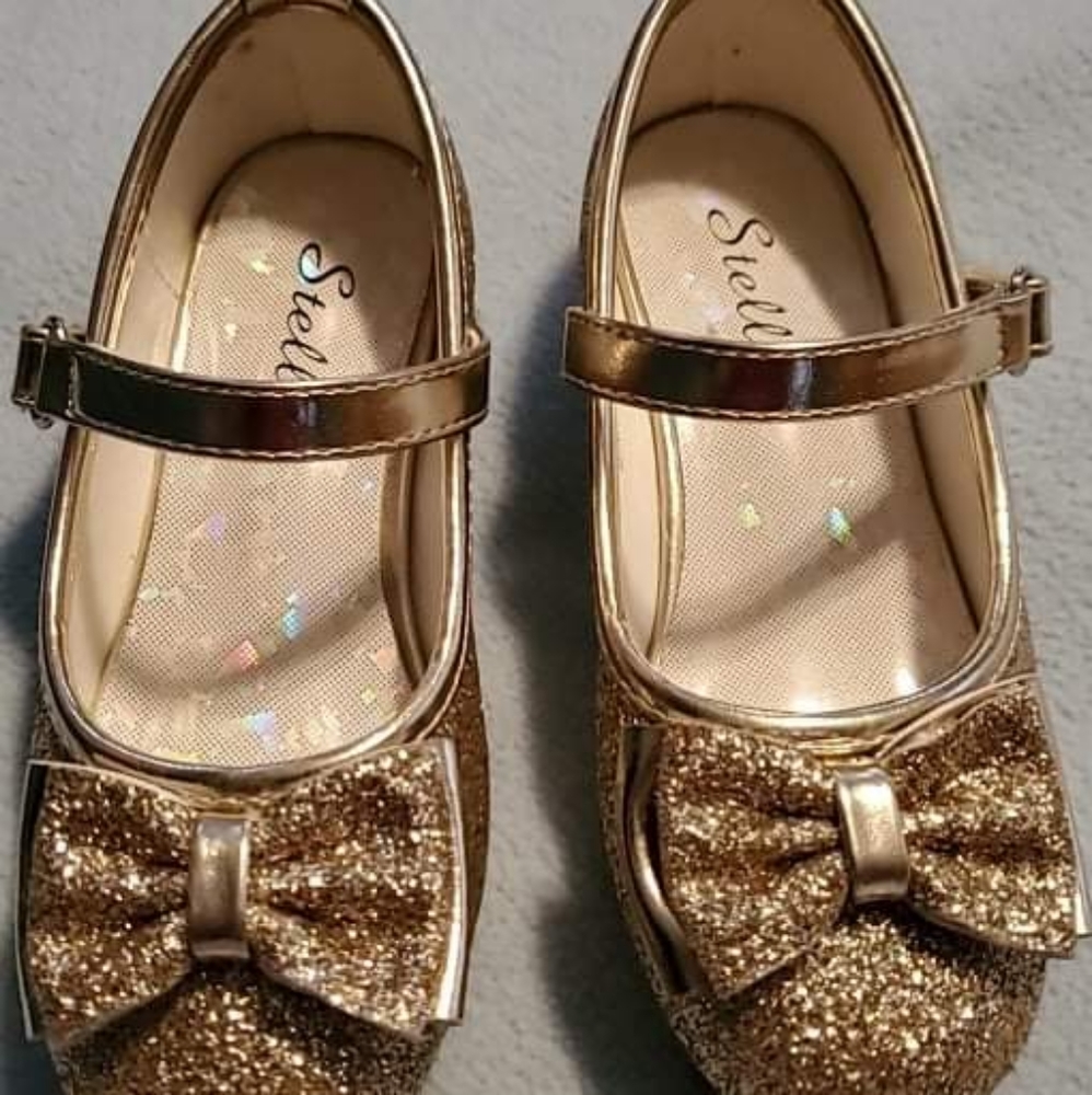 Girls Gold Dress Shoes